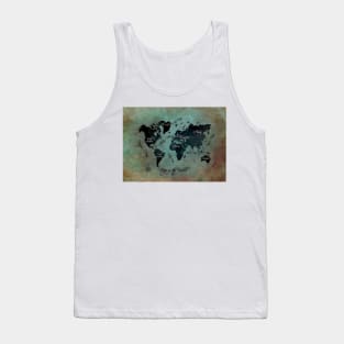 world map  #map #worldmap Tank Top